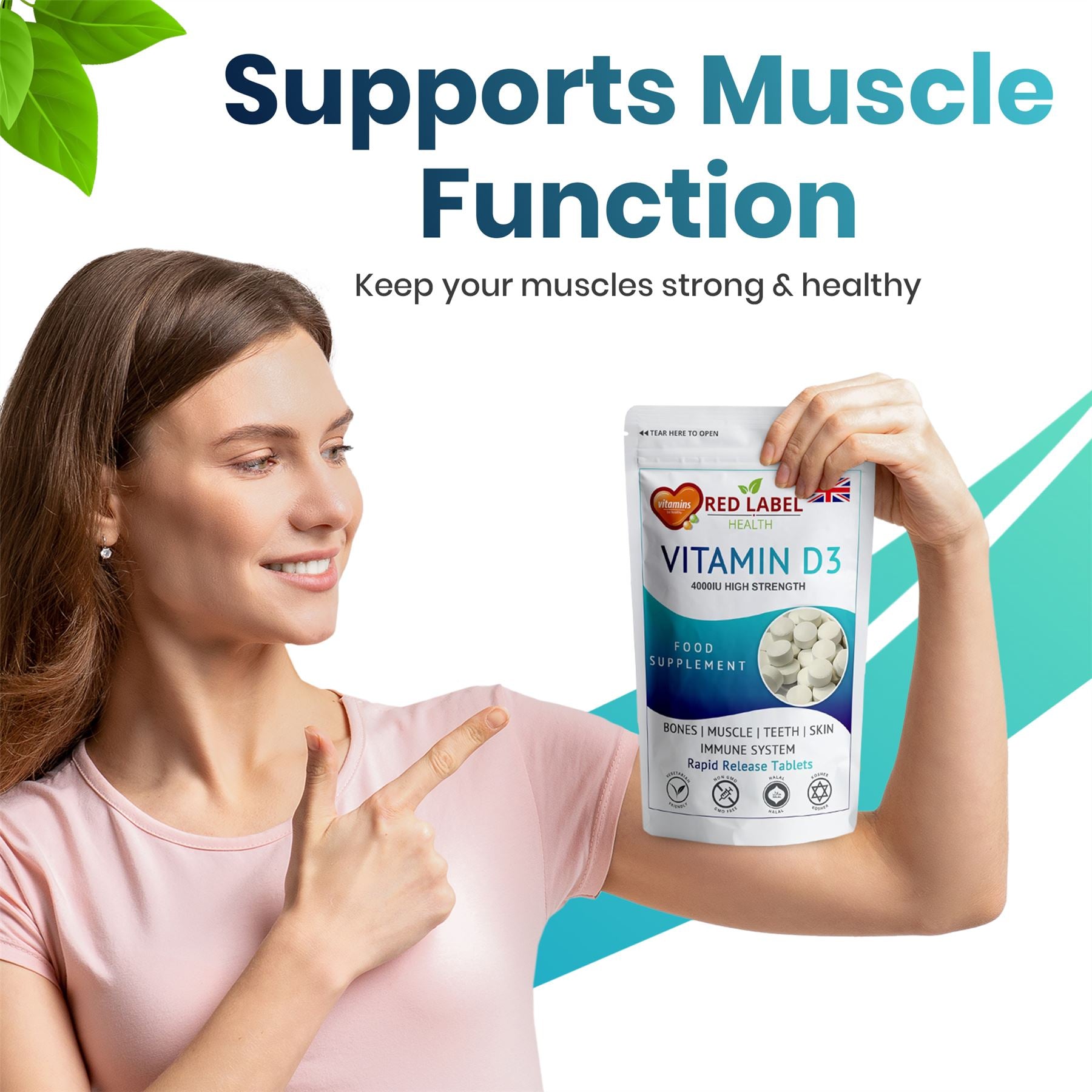 Vitamin D3 4000IU - 360 Tablets Vitamin D3