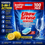 5X - Elbow Grease Dishwasher Tablets 100Pk