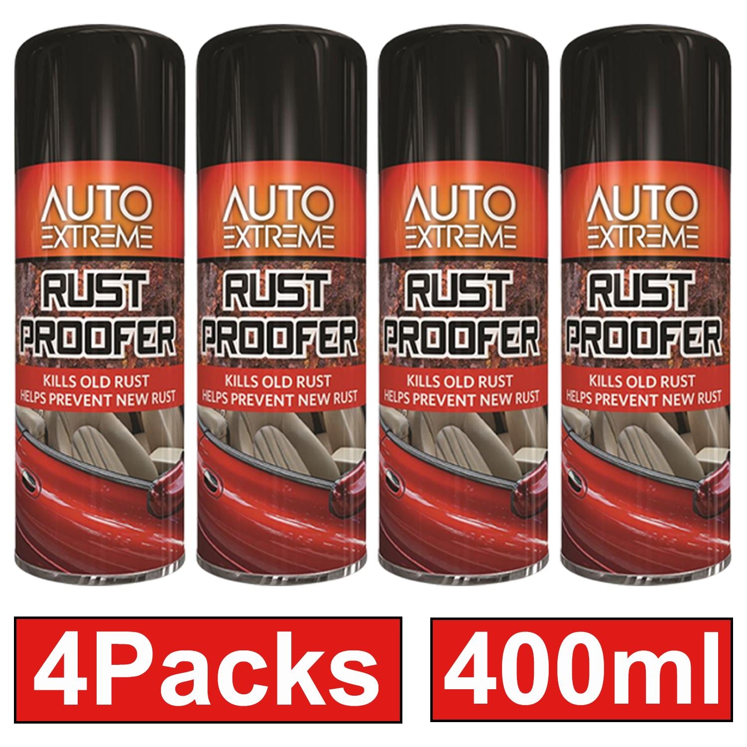 4X - Rust Proofer Spray 400ml Rust Proofer