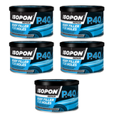 5X Isopon P40 Body Filler 250ml