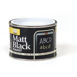 2X Matt Black Paint Tin 180ml Tin Paint
