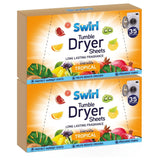 2X - Swirl Tumble Dryer Sheets Tropical 35Pk
