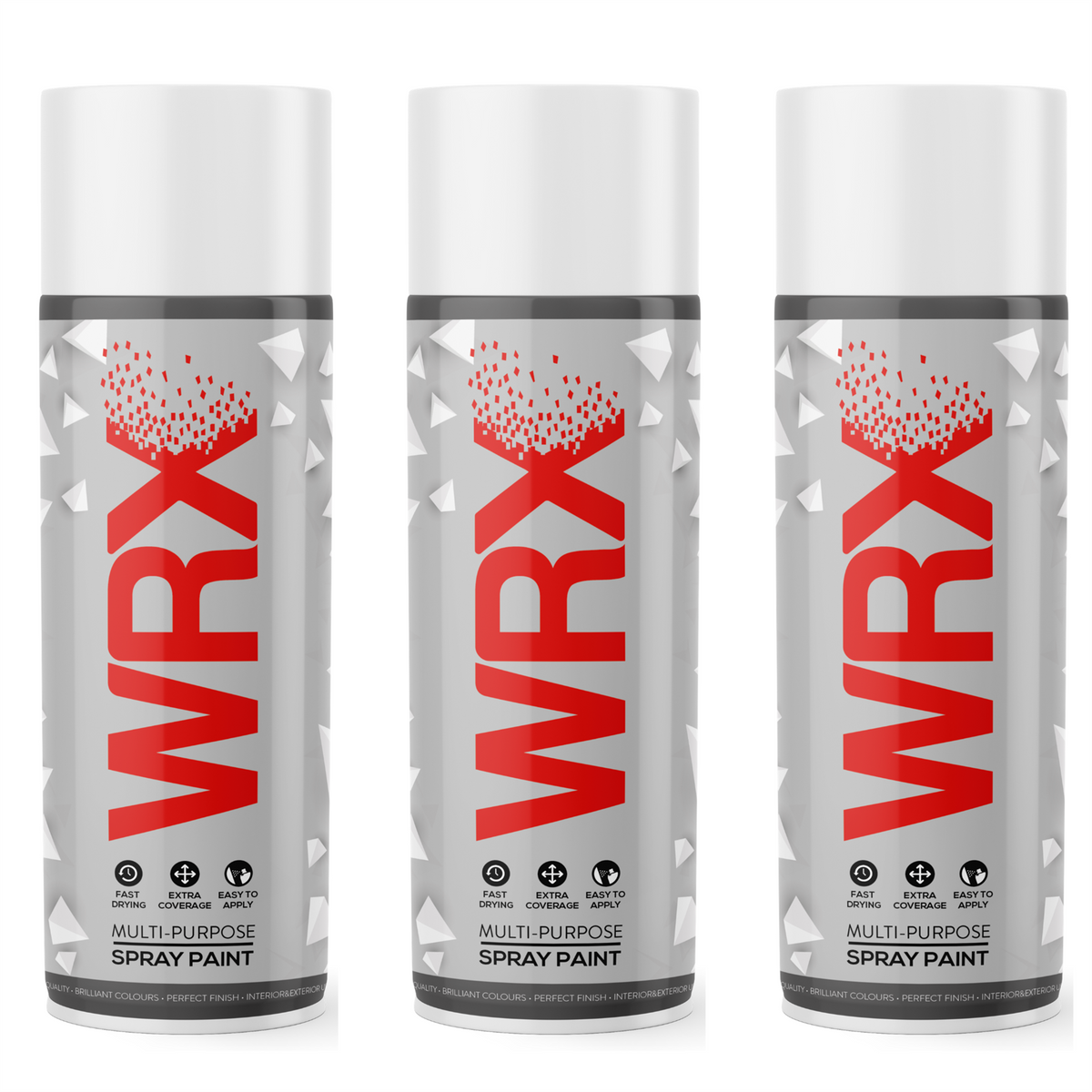 3X WRX Yellow Spray Paint 400ml