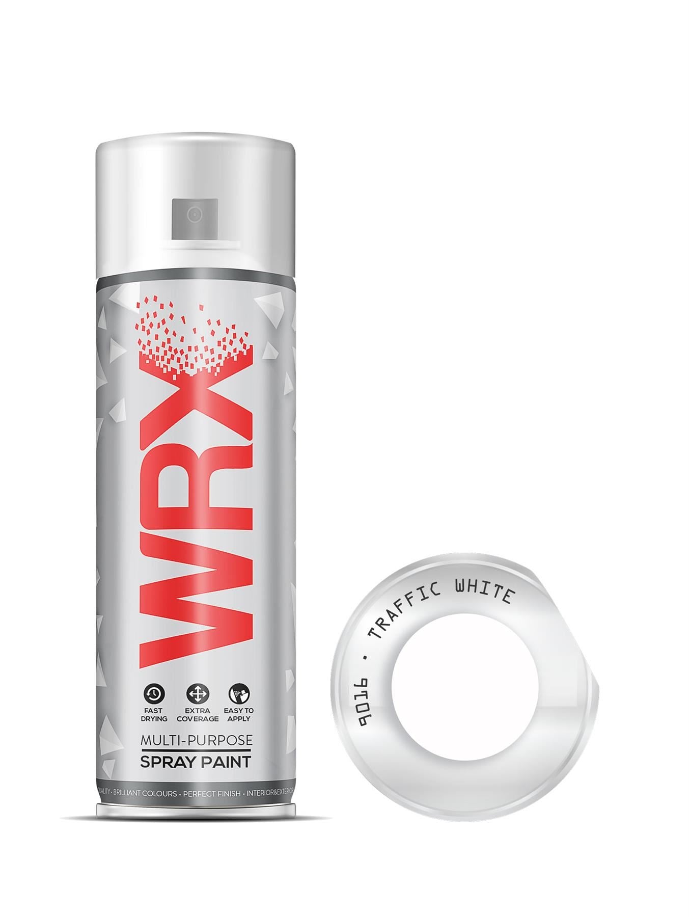 5X WRX Traffic White Spray Paints 400ml Technical Spray