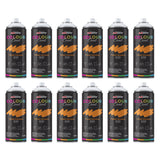 12X Tiger Orange RAL 2011 Gloss Spray Paint 400ml