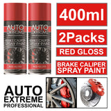 2X - Break Caliper Red Gloss Spray Paint 400ml Spray Paint