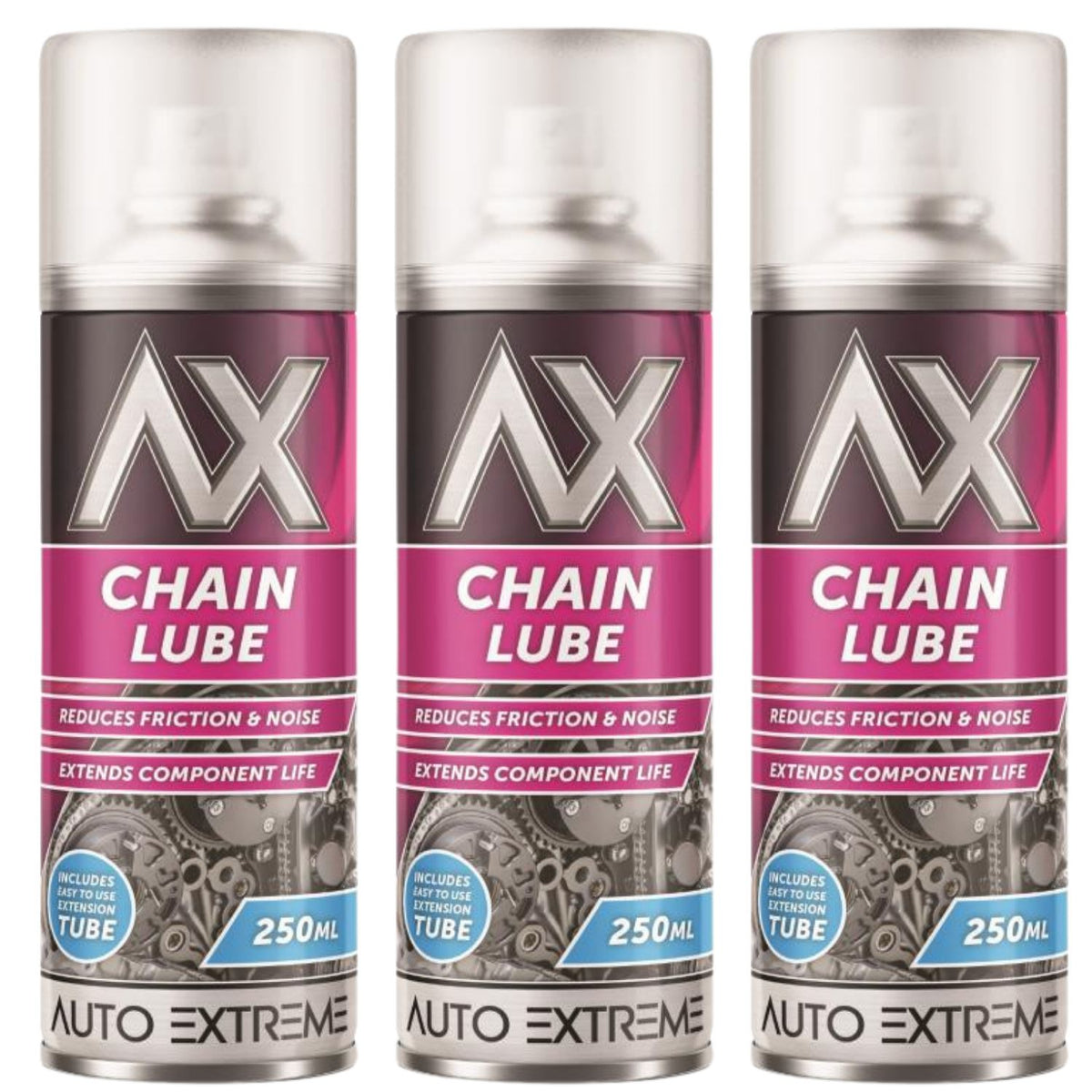 3X Chain Lube Spray 250ml
