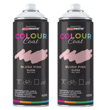 2X Blush Pink RAL 3015 Gloss Spray Paint 400ml