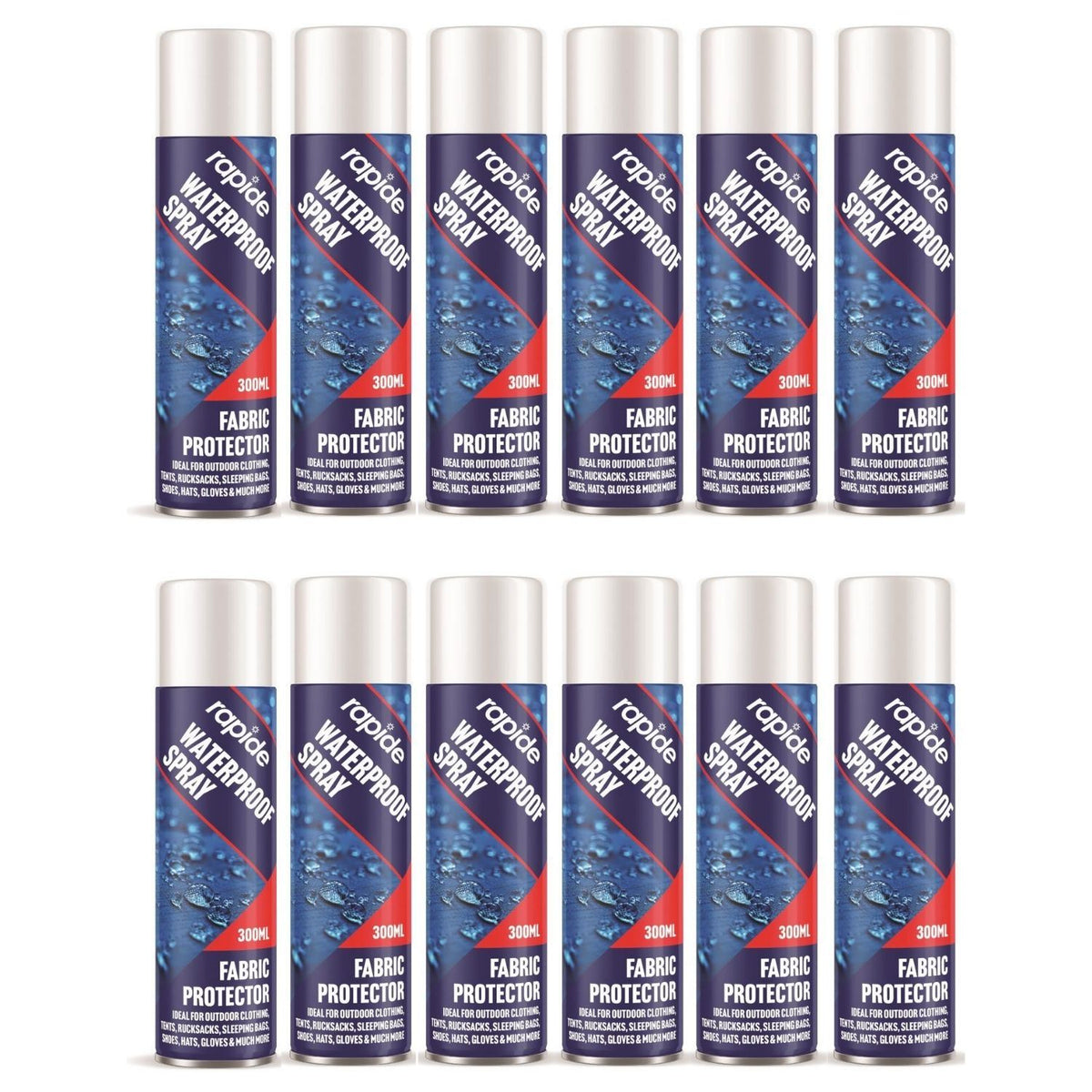 12X - Rapide Waterproof Spray 300ml