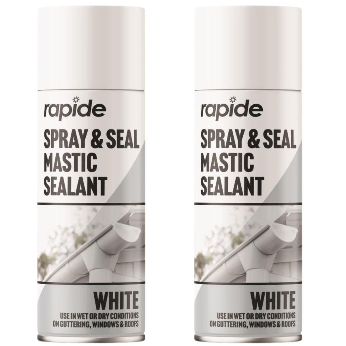2X Rapide Spray And Seal 400ml White