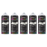 5X Elegant Snow RAL 9012 Satin Spray Paint 400ml