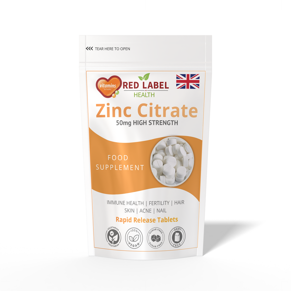 Zinc Citrate 50mg - 180 Tablets