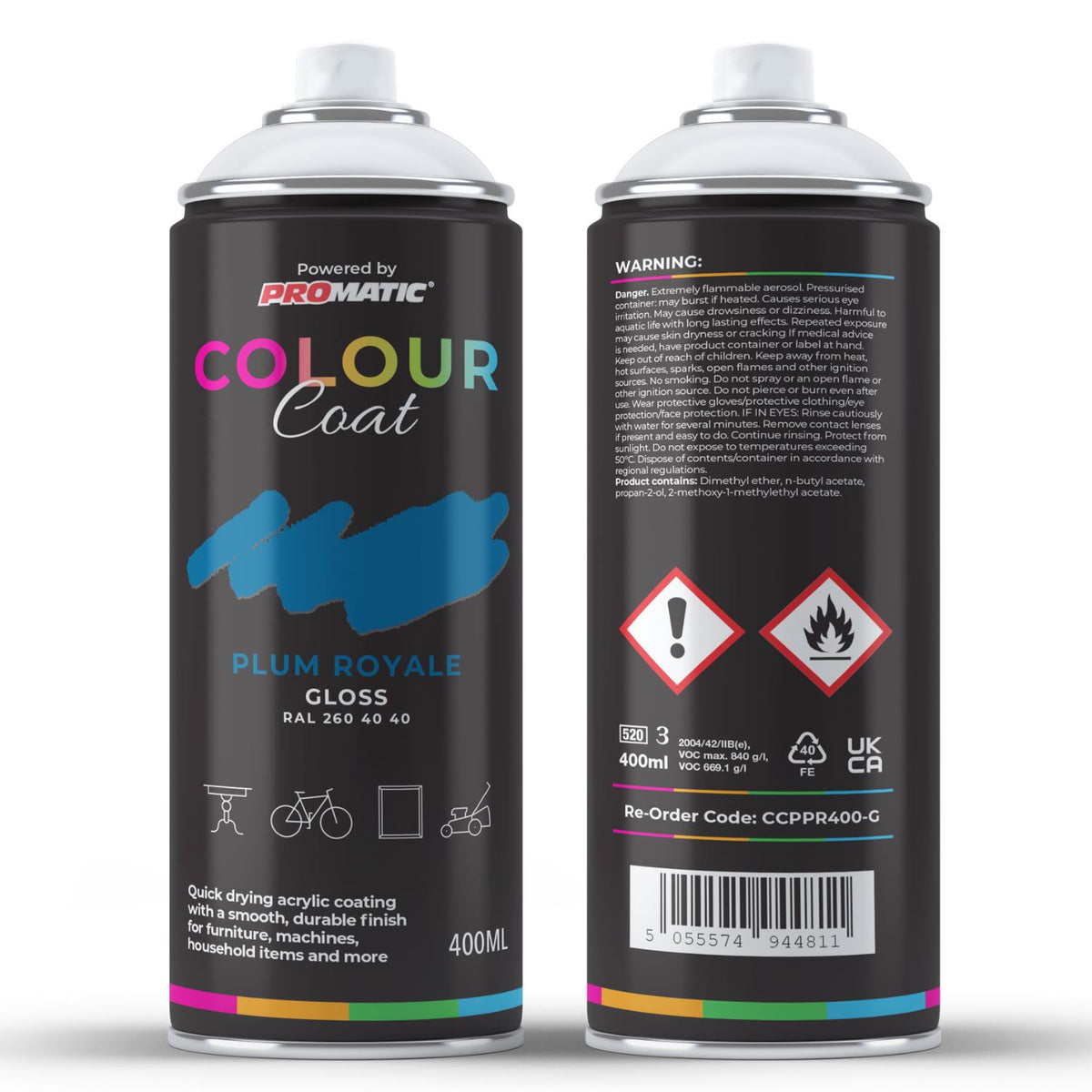 Plum Royale RAL 260 40 40 Gloss Spray Paint 400ml