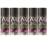 5X Auto Extreme Black Matt Spray Paint 400ml