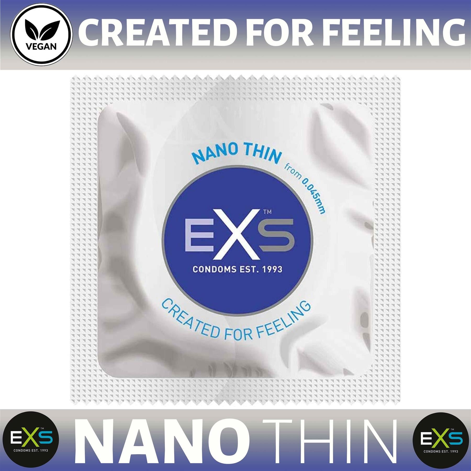 6X EXS Nano Thin Condoms Male Condom