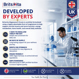 Brits Vita Magnesium Citrate 740mg 60 Capsules Super Strong Effective Vegan - UK