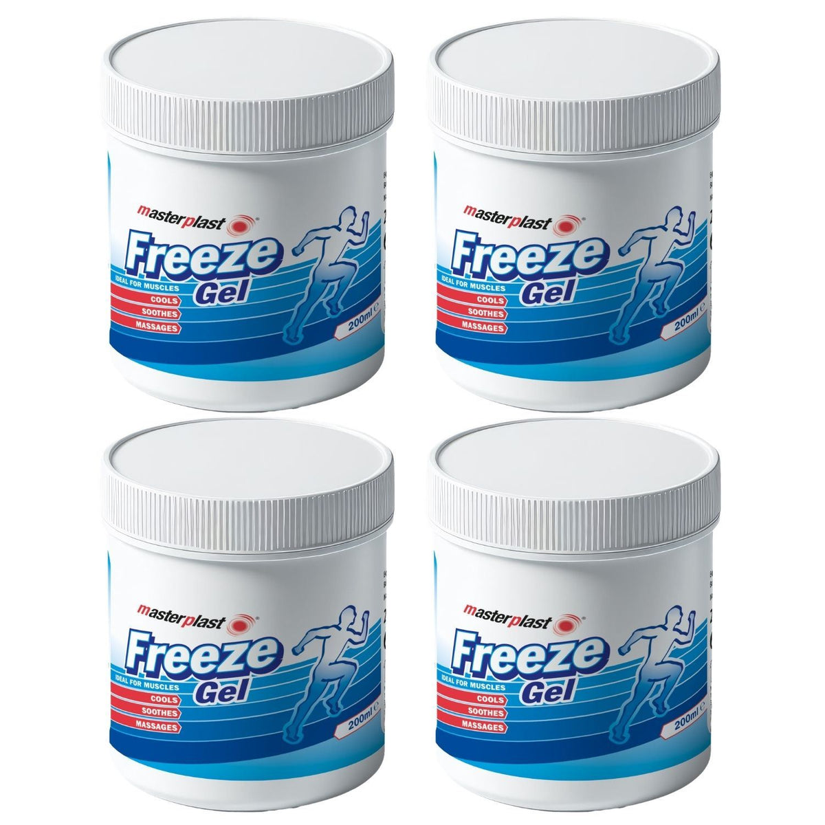 4X - Masterplast Freeze Gel Tub 200ml