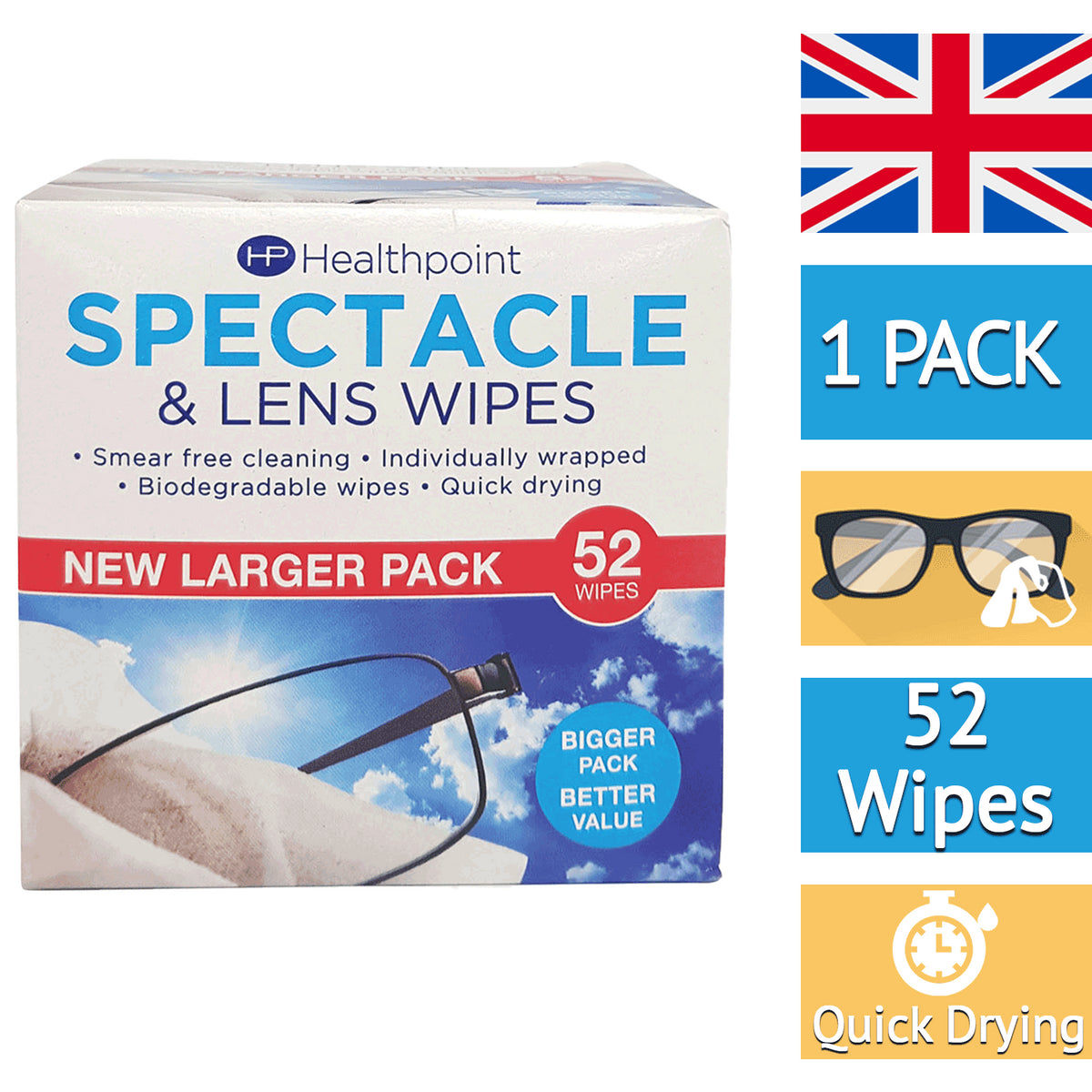 Spectacle Wipes 52pk Spectacle Wipes