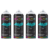 4X Teal Blue RAL 5018 Gloss Spray Paint 400ml