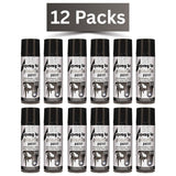 12-pack of 151 black gloss spray paint for plastic with easy application and professional finish