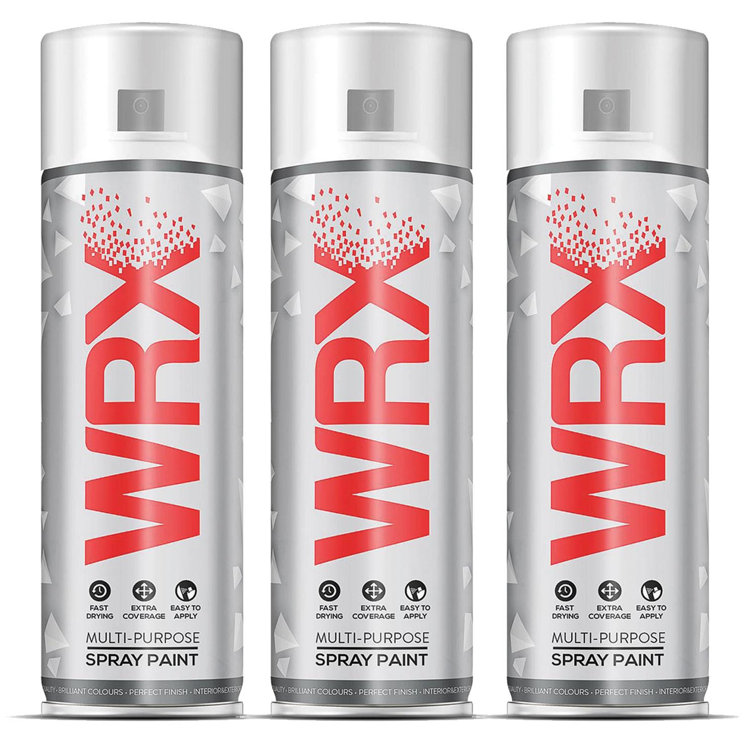 3X WRX Traffic White Spray Paints 400ml Technical Spray