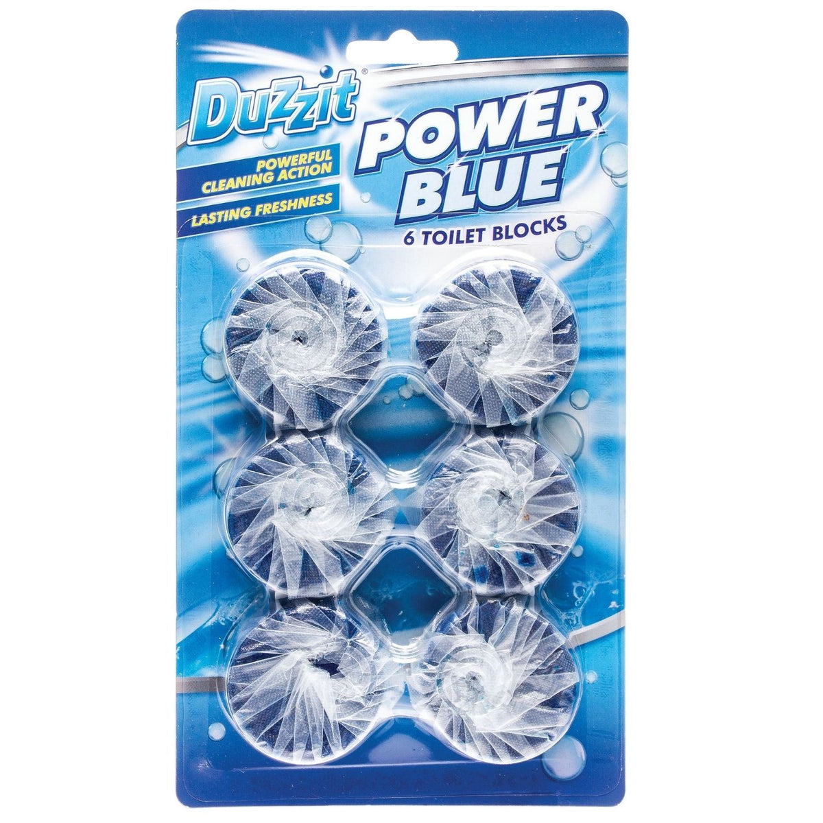 1X - Duzzit Power Blue Toilet Block 6 Pack