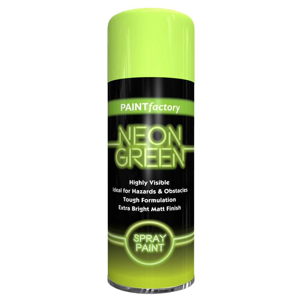 Paint Factory Fluorescent Neon Green Spray Paint 200ml Spray Paint