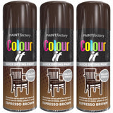 3X Paint Factory Espresso Brown Gloss Spray Paint 400ml Spray Paint