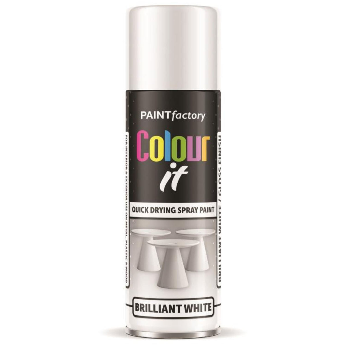Paint Factory White Gloss Spray Paint 250ml