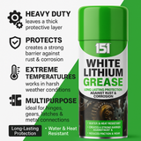 1X 151 White Lithium Grease Long Lasting Protection 400ml