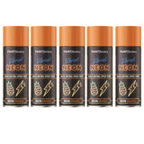 5X Paint Factory Neon Orange Spray Paint 400ml