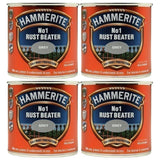 4X Hammerite No.1 Rustbeater Grey 250ml Rustbeater