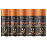 5X Paint Factory Fluorescent Neon Orange Spray Paint 200ml
