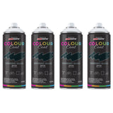 4X Midnight Black RAL 9005 Satin Spray Paint 400ml