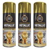 3X Paint Factory Gold Metallic Spray Paint 400ml Spray Paint