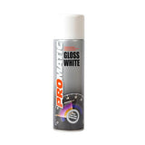 4X Promatic Gloss White Spray Paint 500ml