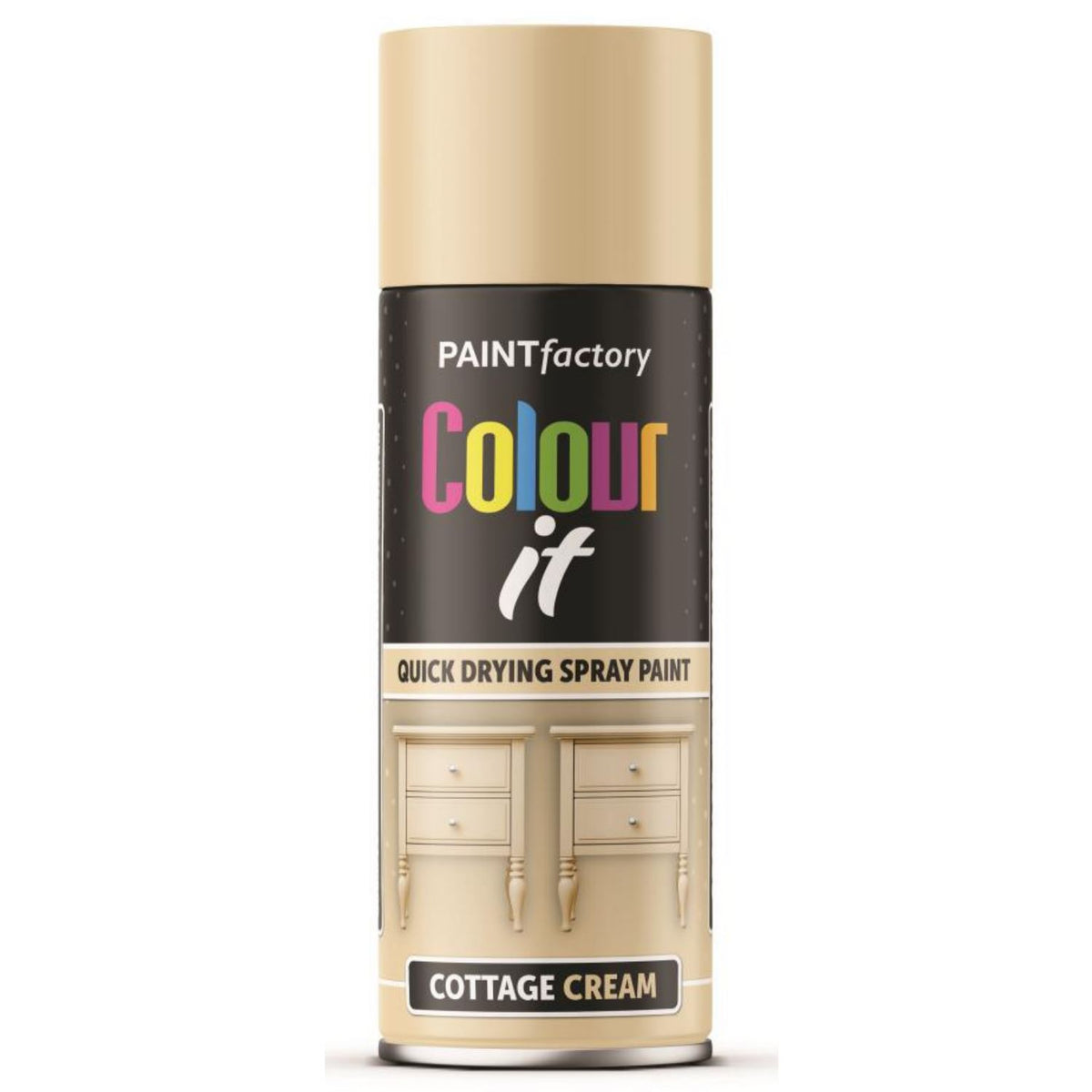 Paint Factory Cottage Cream Gloss Spray Paint 400ml