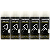 Canbrush clear spray paint 400ml cans with non-crack and petrol resistant formula for metal plastic and wood