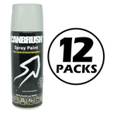 Canbrush Honda grey spray paint 400ml can with non-crack and petrol resistant formula 12 pack