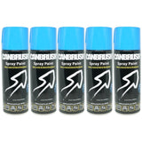 Canbrush light blue spray paint 400ml cans with non-crack and petrol resistant formula