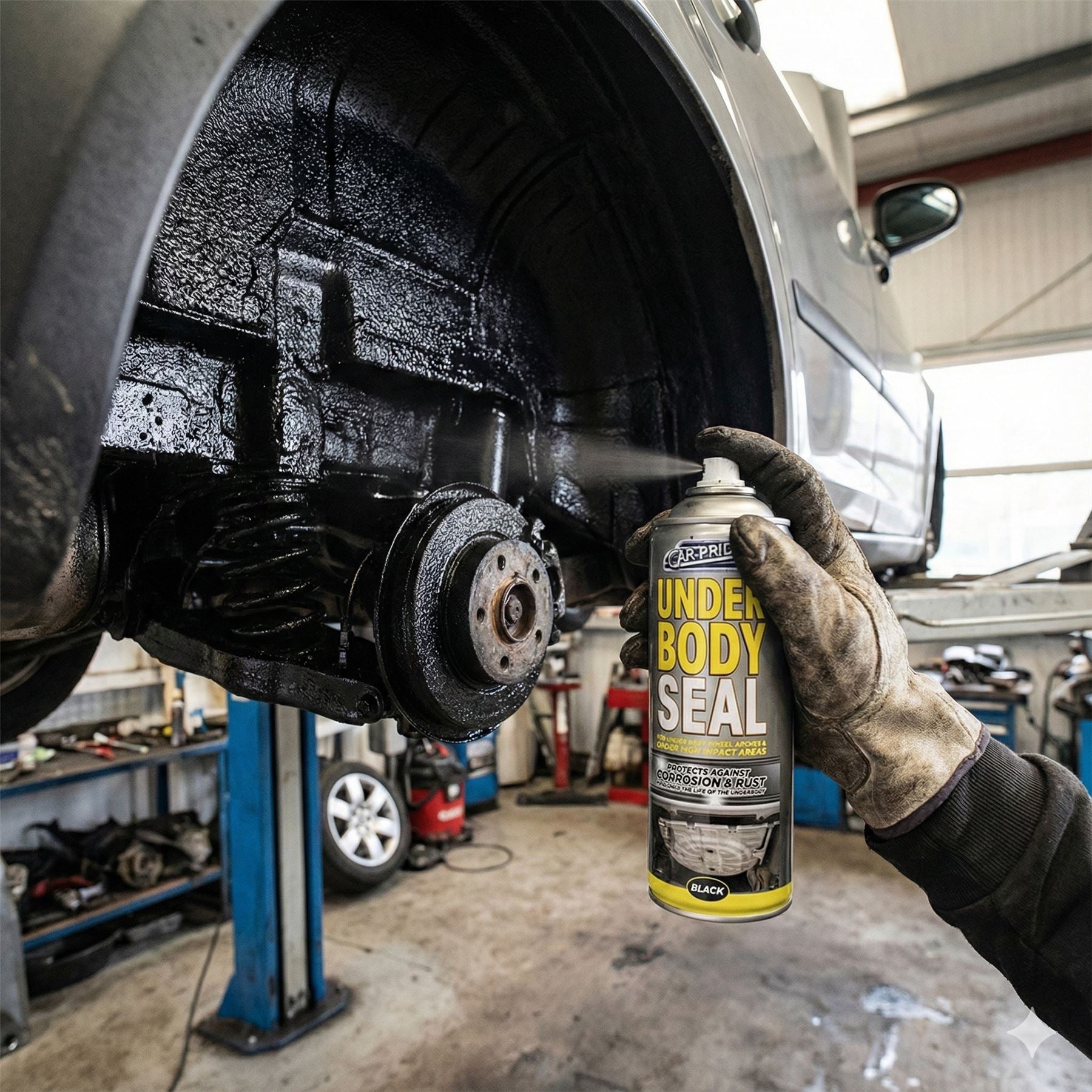 Carpride Under Body Seal Spray Paint for automotive protection in bulk quantity discounted paints