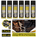 Carpride black car undercoat spray 6 pack 400ml protects against corrosion and rust