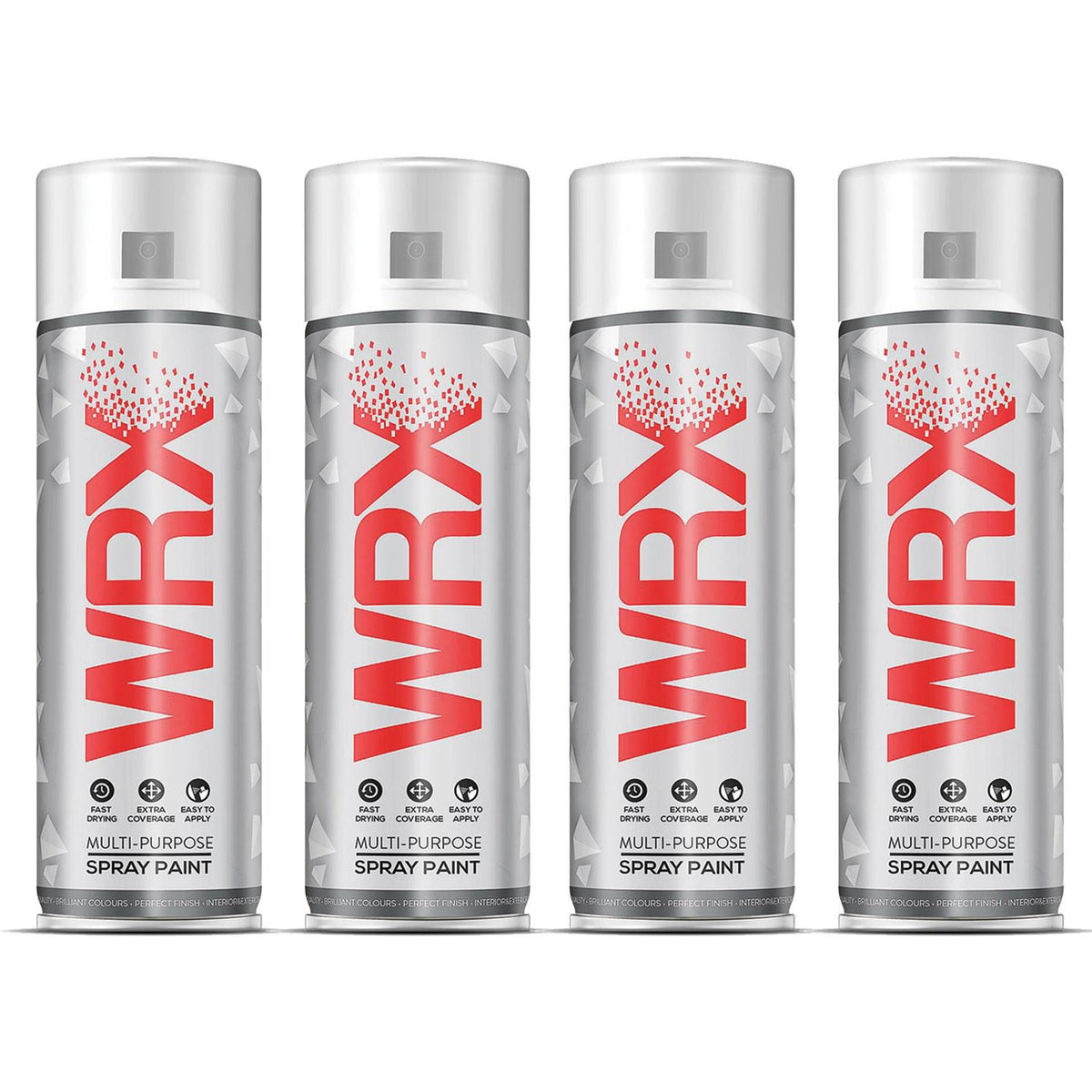 4X WRX Grey Primer Spray Paints 400ml Technical Spray
