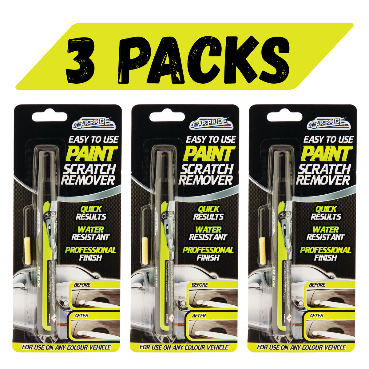3X Car Scratch Remover Pen Repair For Any Vehicle Colour Professional Finish 21g