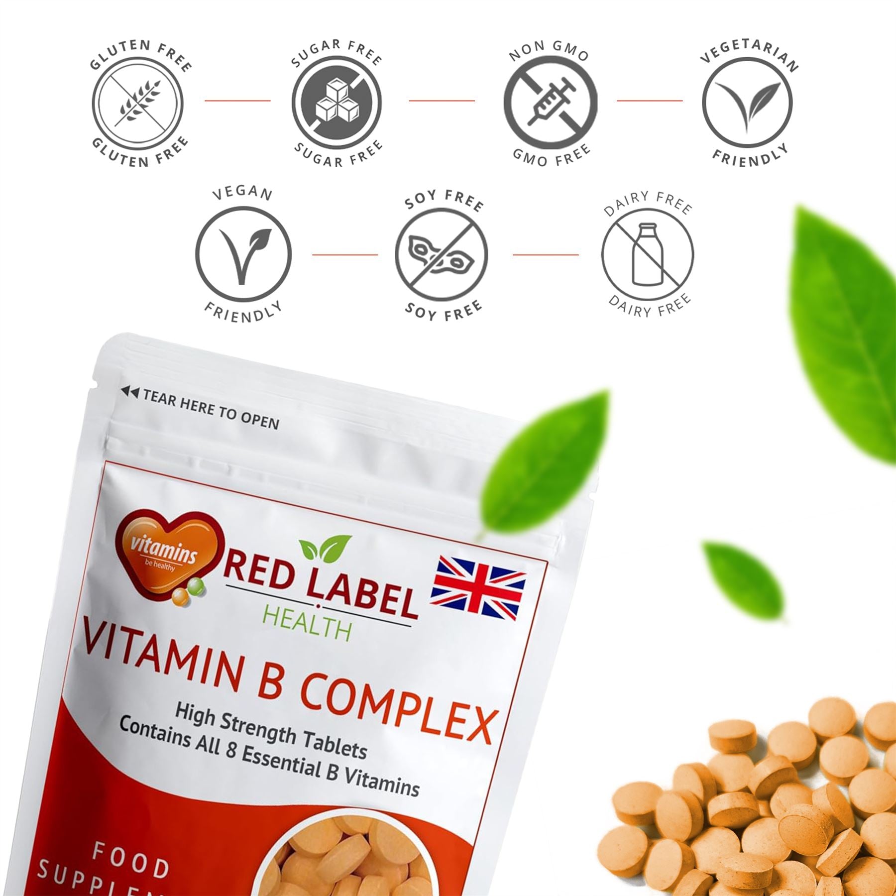 Vitamin B Complex - 60 Tablets Vitamin B Complex