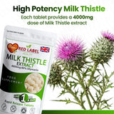 Milk Thistle Extract 4000mg - 30 Tablets Milk Thistle
