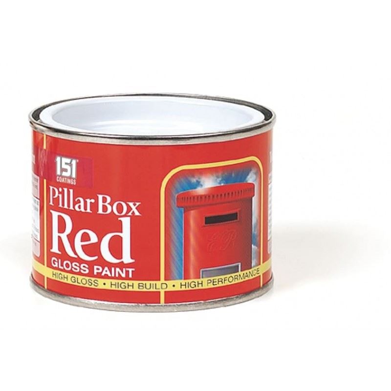 6X Pillar Box Red Paint Tin 180ml Tin Paint