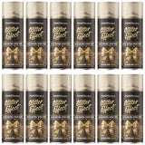 12X - Paint Factory Gold Glitter Effect Spray Paint 400ml