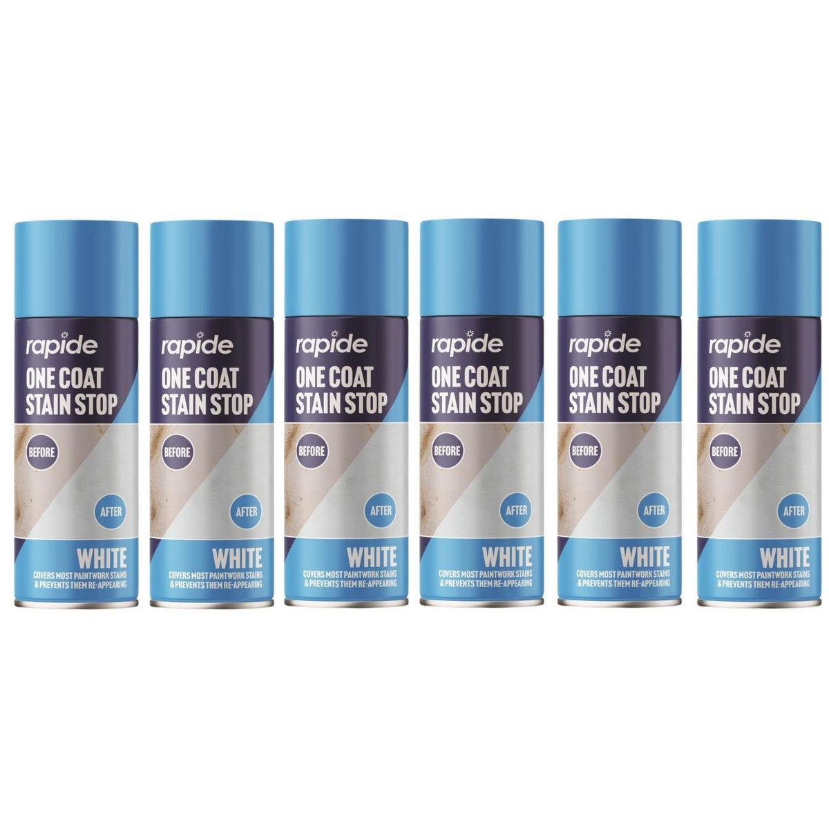 6X - Rapide One Coat Stain Stop 400ml Spray 400ml