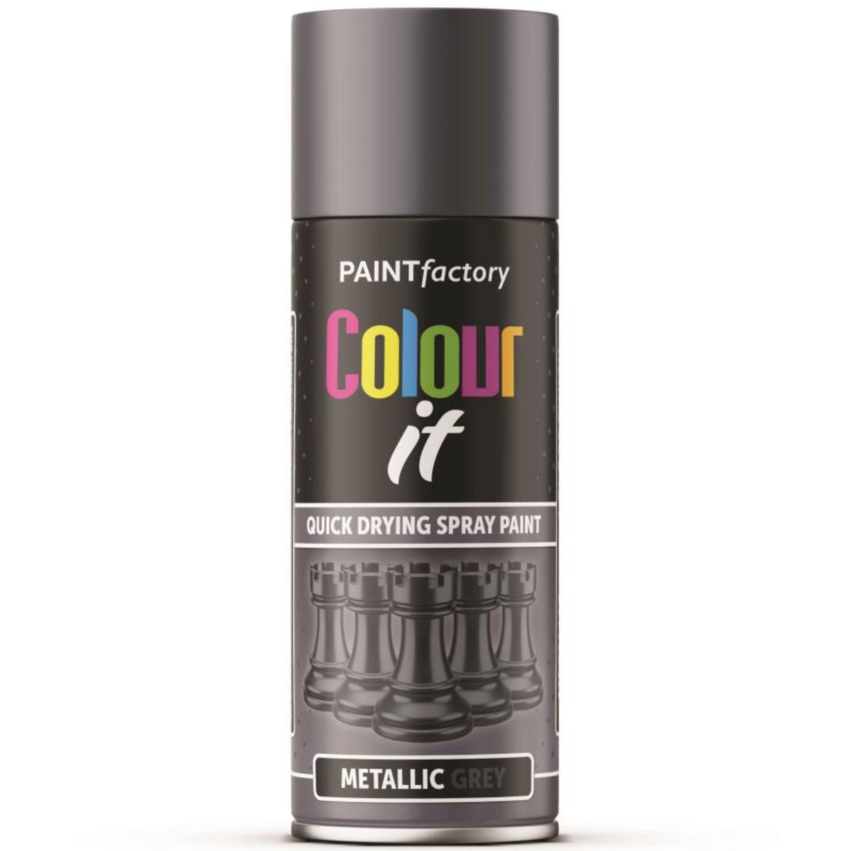 Paint Factory Paintgun Grey Metallic Spray Paint 400ml